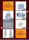 HERMES BIRKIN 30 (Pre-owned) - Bleu lin / Linen blue, Togo leather, Ghw
